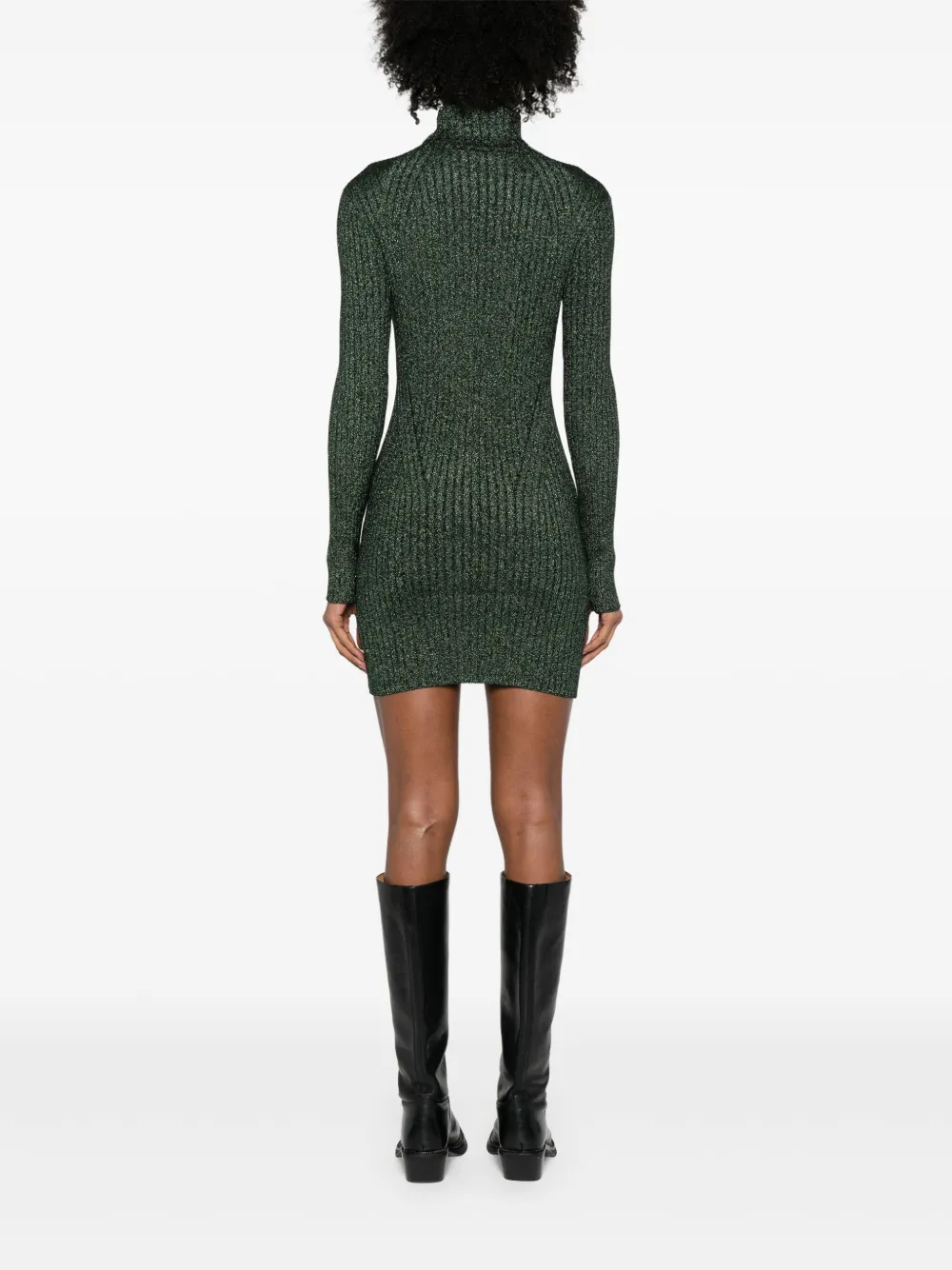 AllSaints Juliette mini-jurk van lurex Groen
