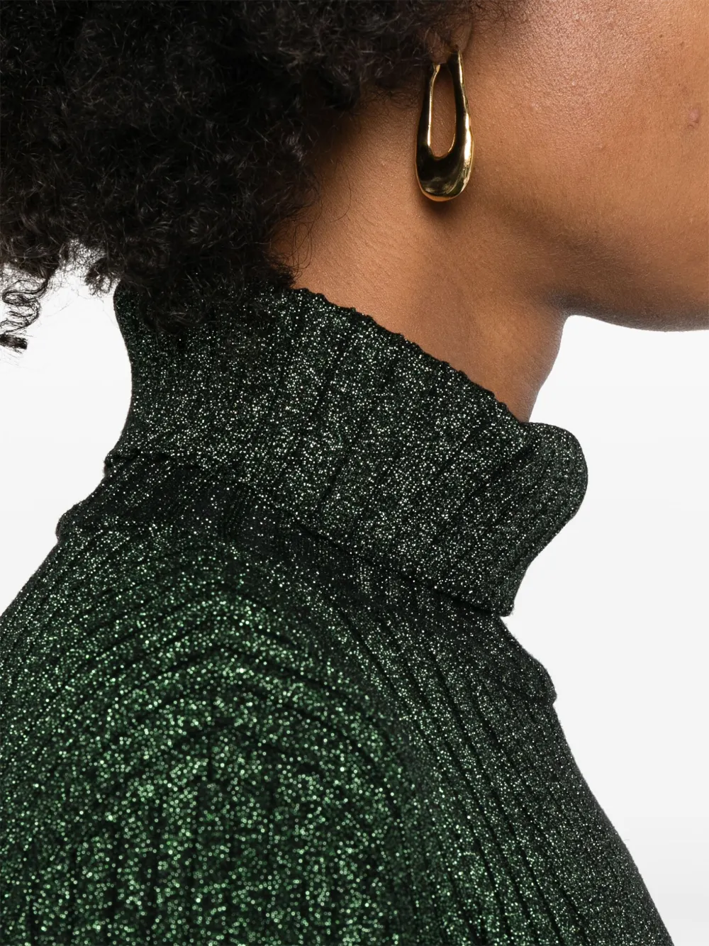 AllSaints Juliette mini-jurk van lurex Groen