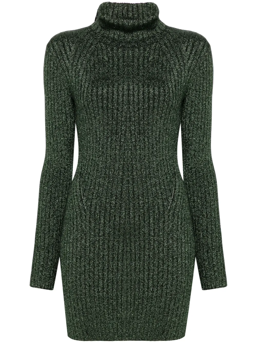 AllSaints Juliette mini-jurk van lurex Groen