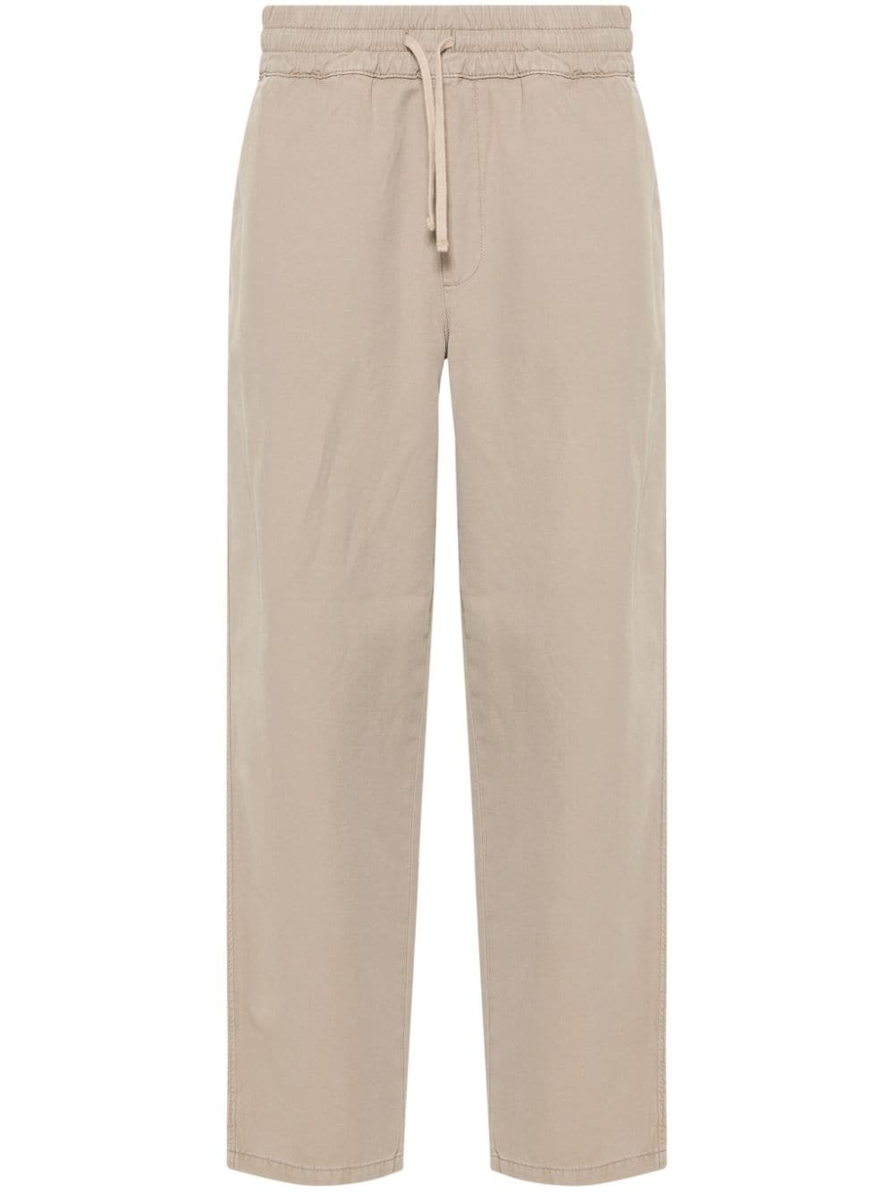 Shop Allsaints Hanbury Straight-leg Trousers In Neutrals