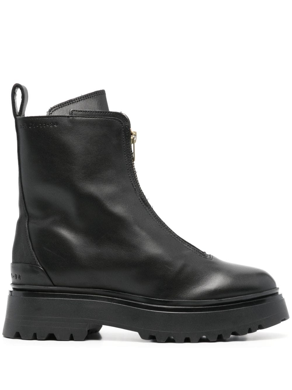 AllSaints Ophelia leather zipped boots - Nero