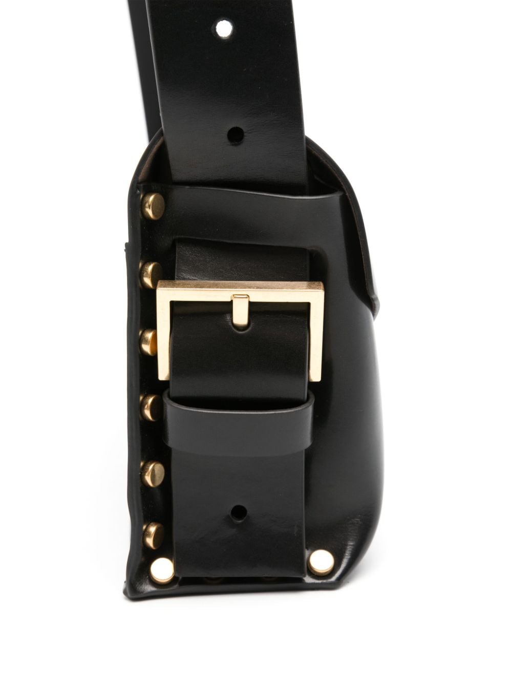 Shop Allsaints Miro Leather Crossbody Bag In 黑色