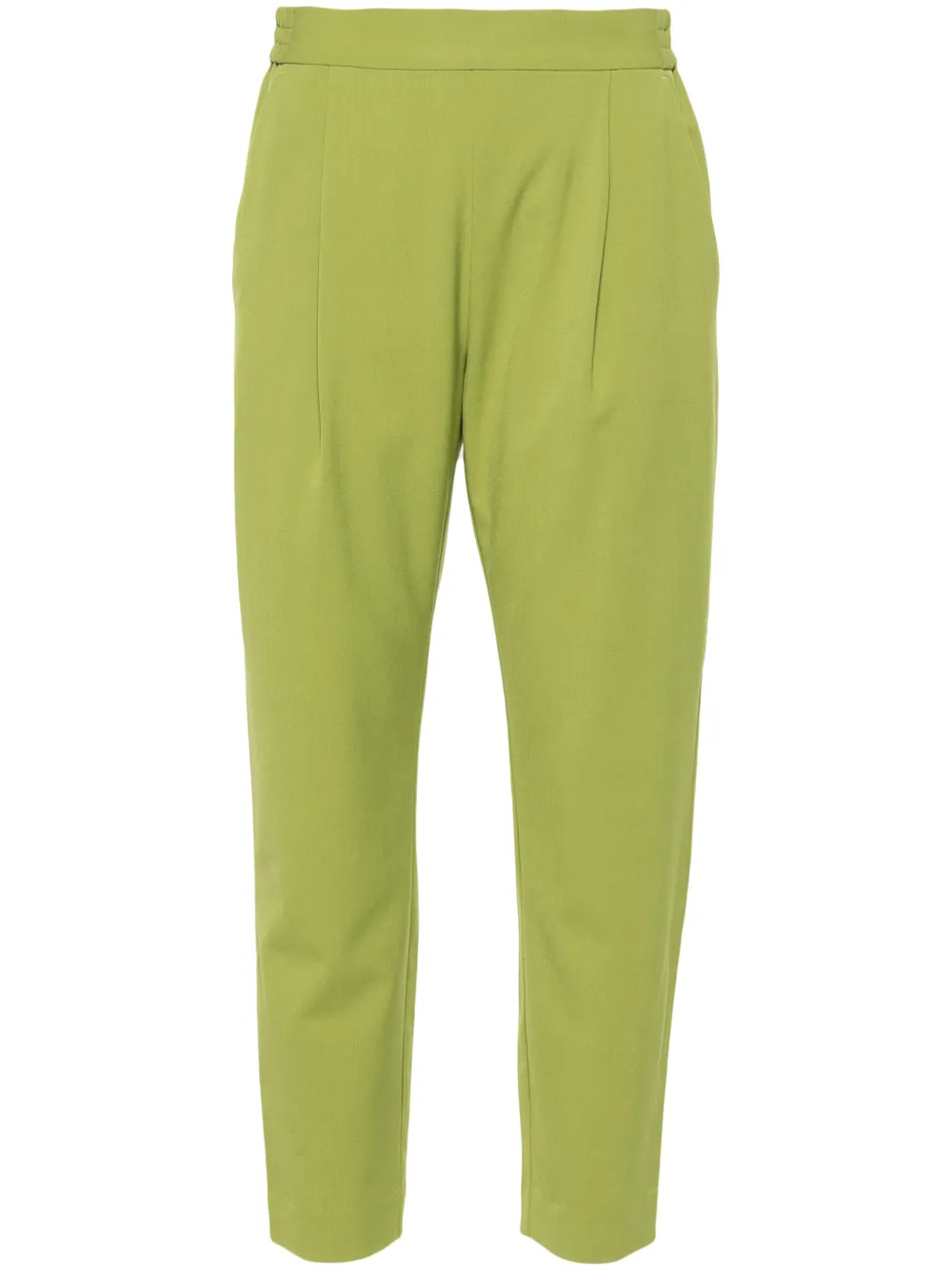 AllSaints Broek met toelopende pijpen en elastische tailleband Groen