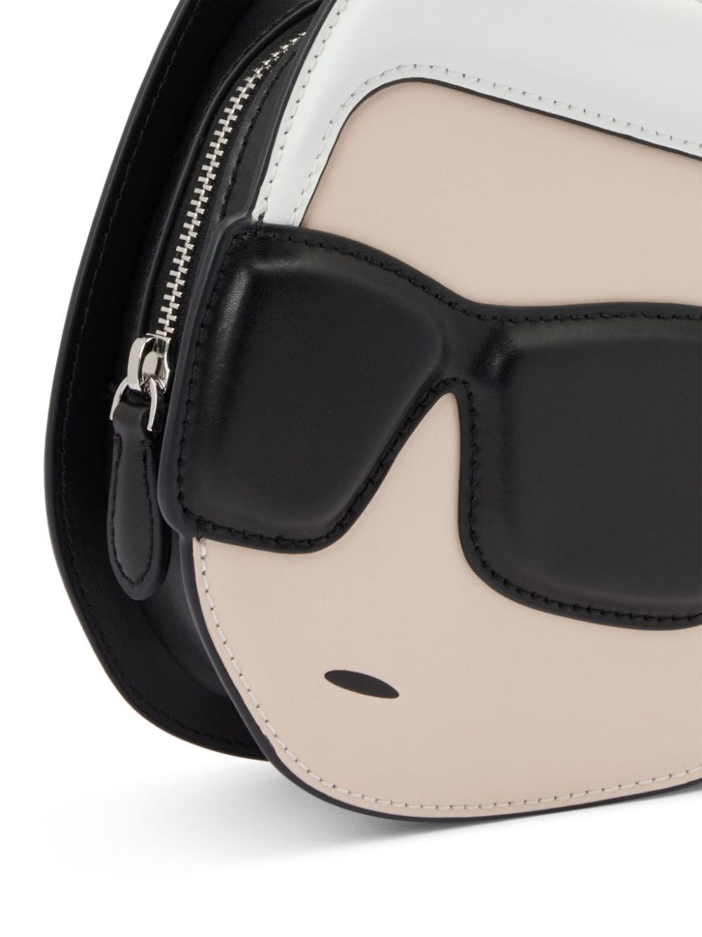 Shop Karl Lagerfeld Ikonik 2.0 Crossbody Bag In White