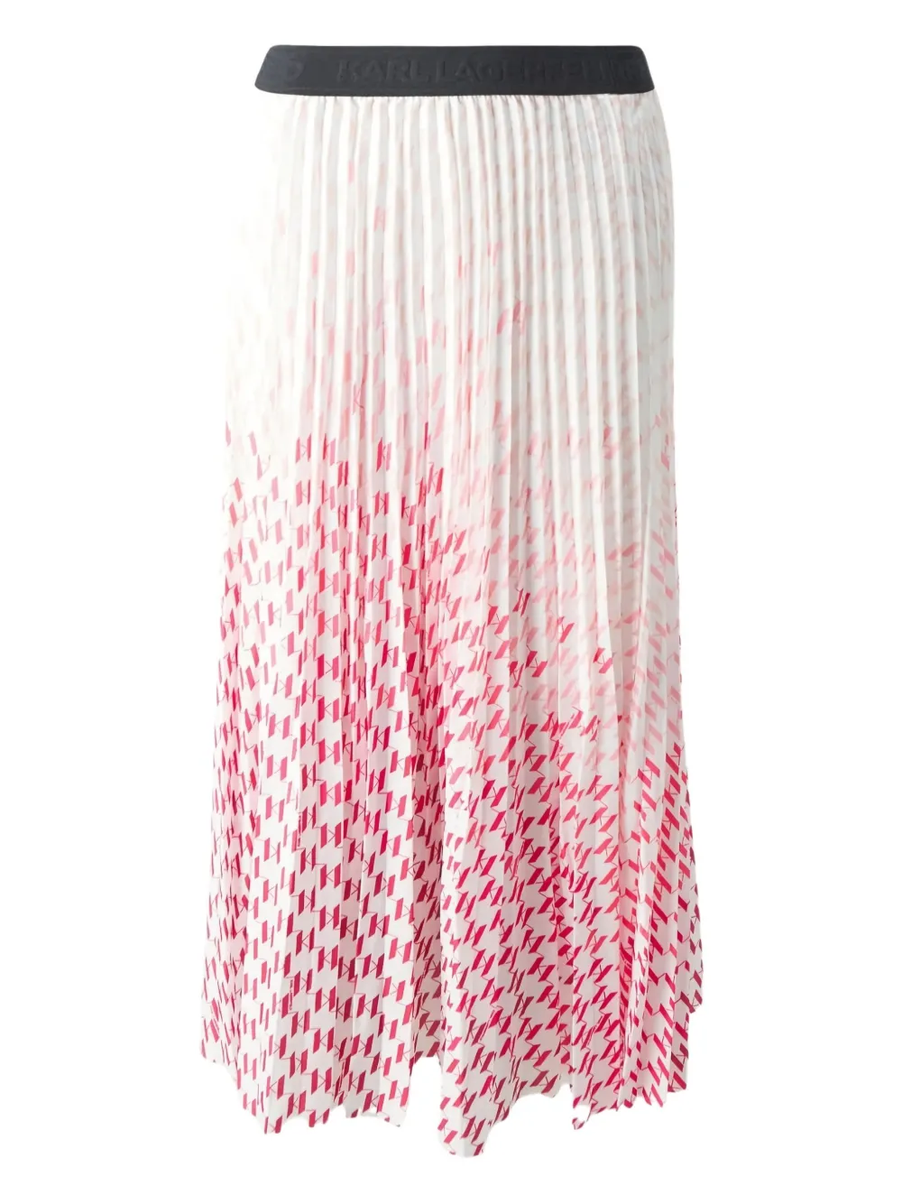 Karl Lagerfeld dégradé pleated skirt | White | Image 1