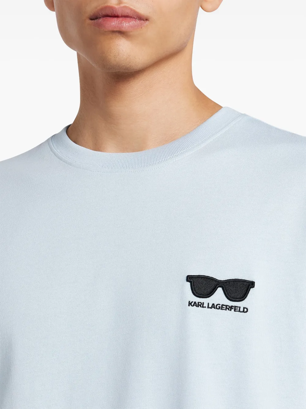 Karl Lagerfeld Sunglasses T-shirt Blauw