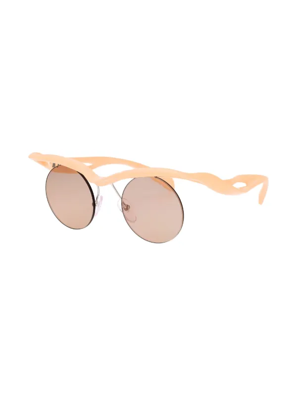 Prada Eyewear Morph ラウンドフレーム サングラス | ピンク
