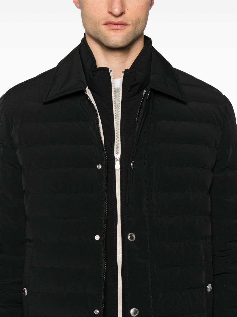 Brunello Cucinelli spread-collar down jacket Men