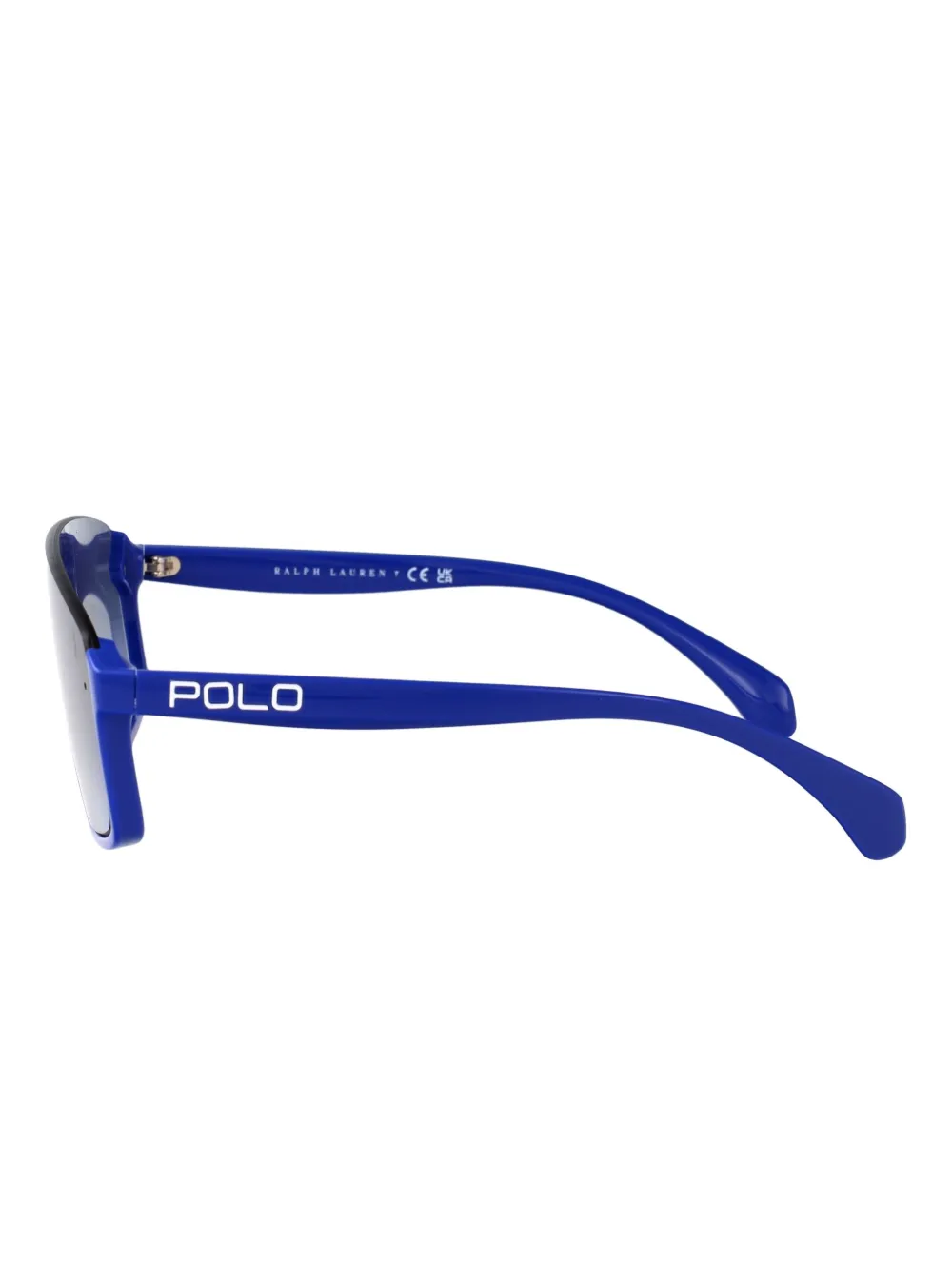 Polo Ralph Lauren Zonnebril met schild montuur Blauw