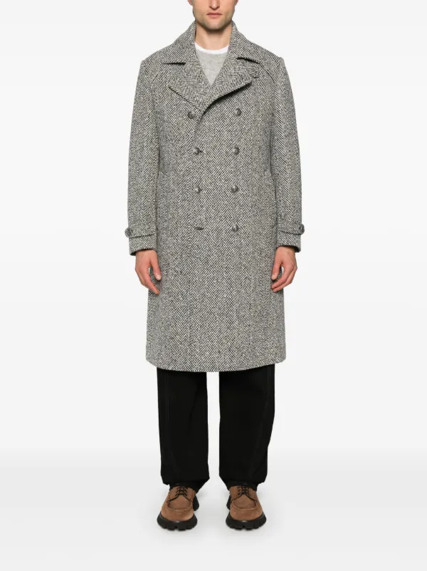 コート BRUNELLO CUCINELLI LONG DOUBLE BREASTED COAT Brunello Cucinelli Long double-breasted Coat | Neutrals