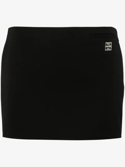 Givenchy falda corta con placa 4G
