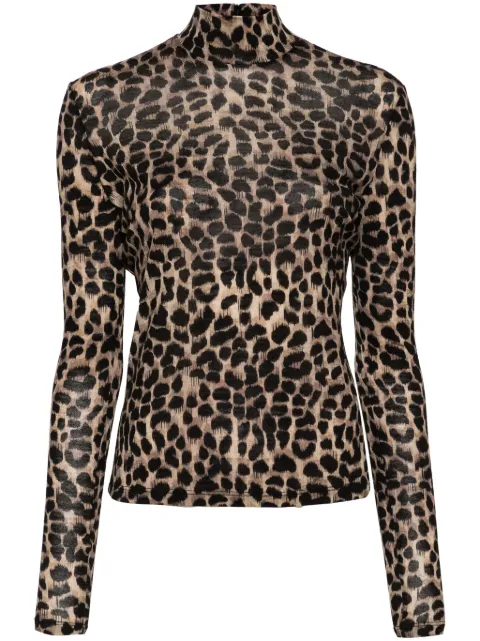 Blumarine animalier-print jersey T-shirt