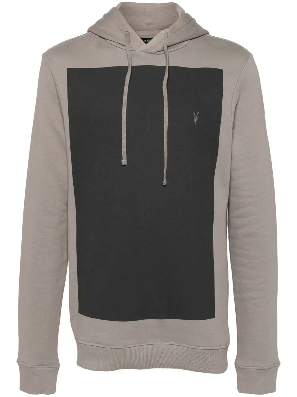 AllSaints Lobke Ramskull hoodie met borduurwerk Bruin