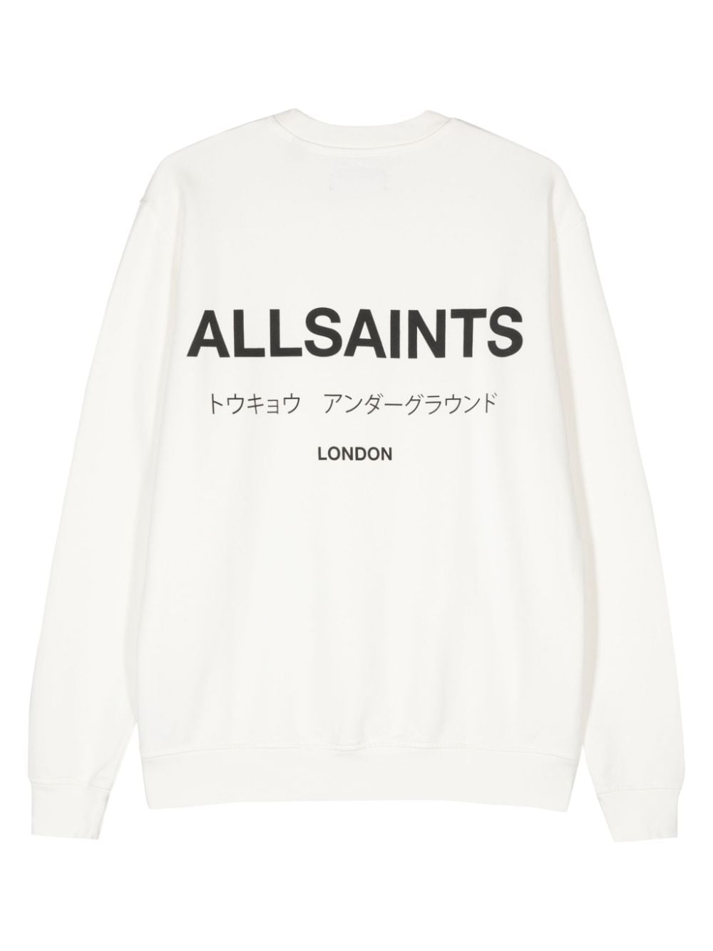 AllSaints Sweater met print - Beige