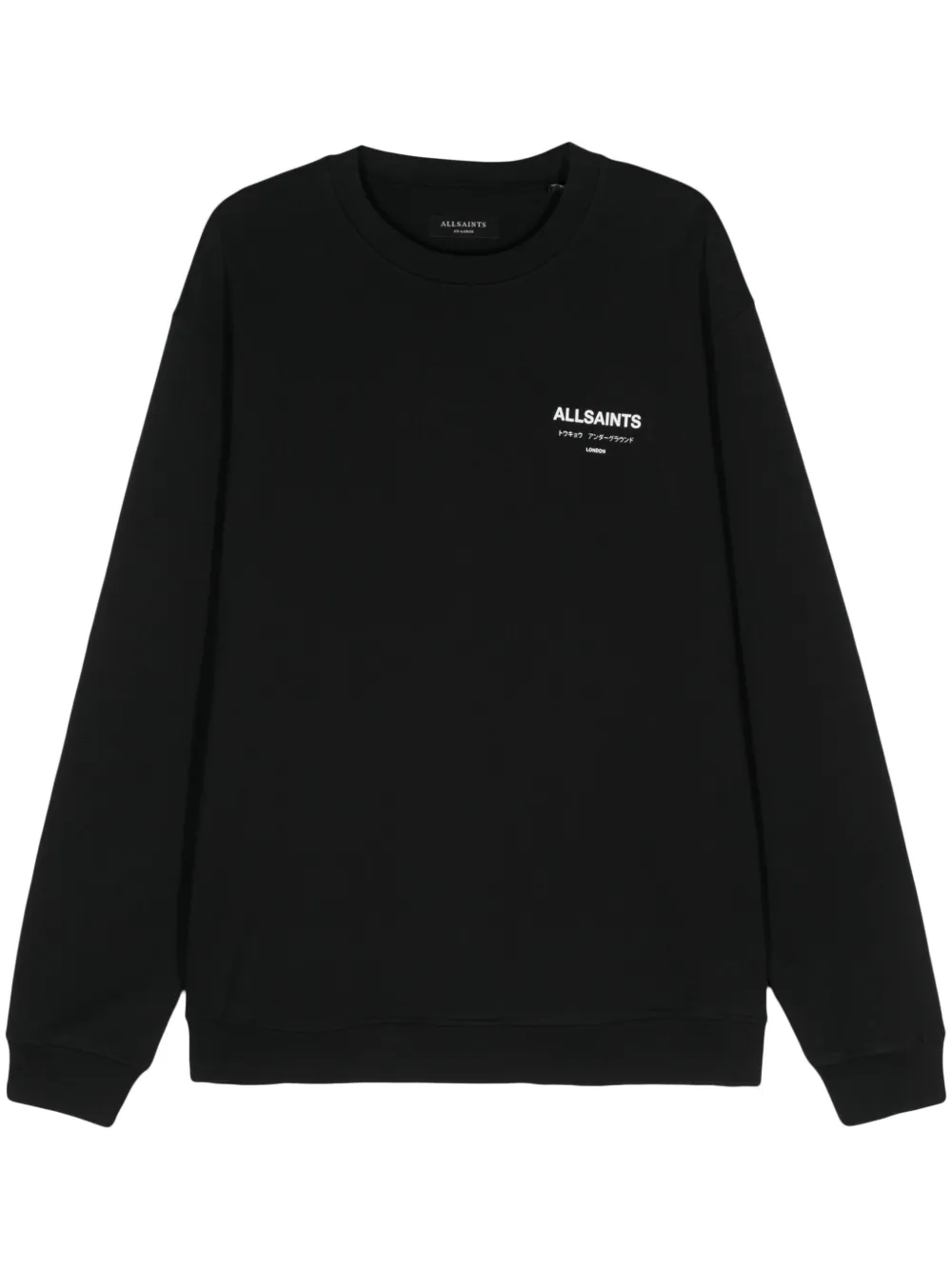 AllSaints Underground katoenen sweater Zwart