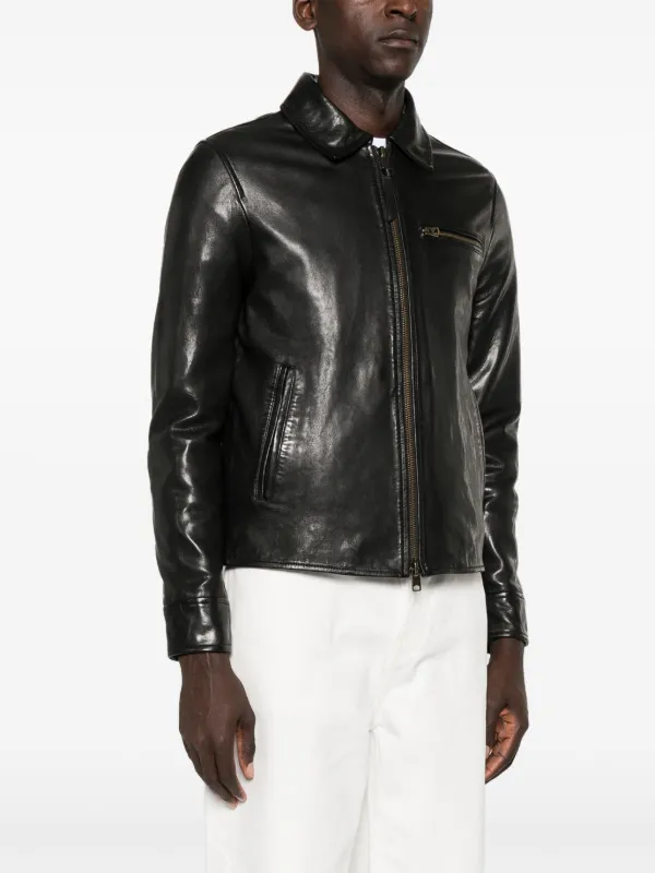 AllSaints Miller Leather Jacket | Black | FARFETCH