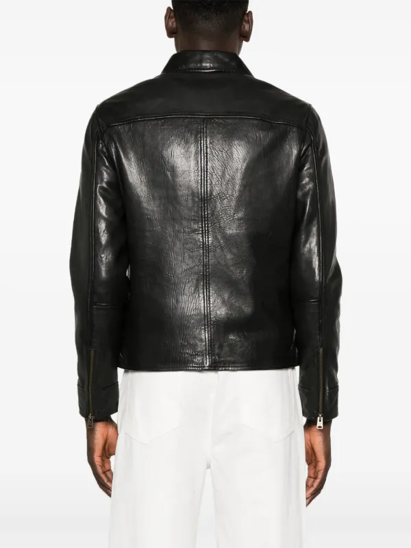 AllSaints Miller Leather Jacket | Black | FARFETCH