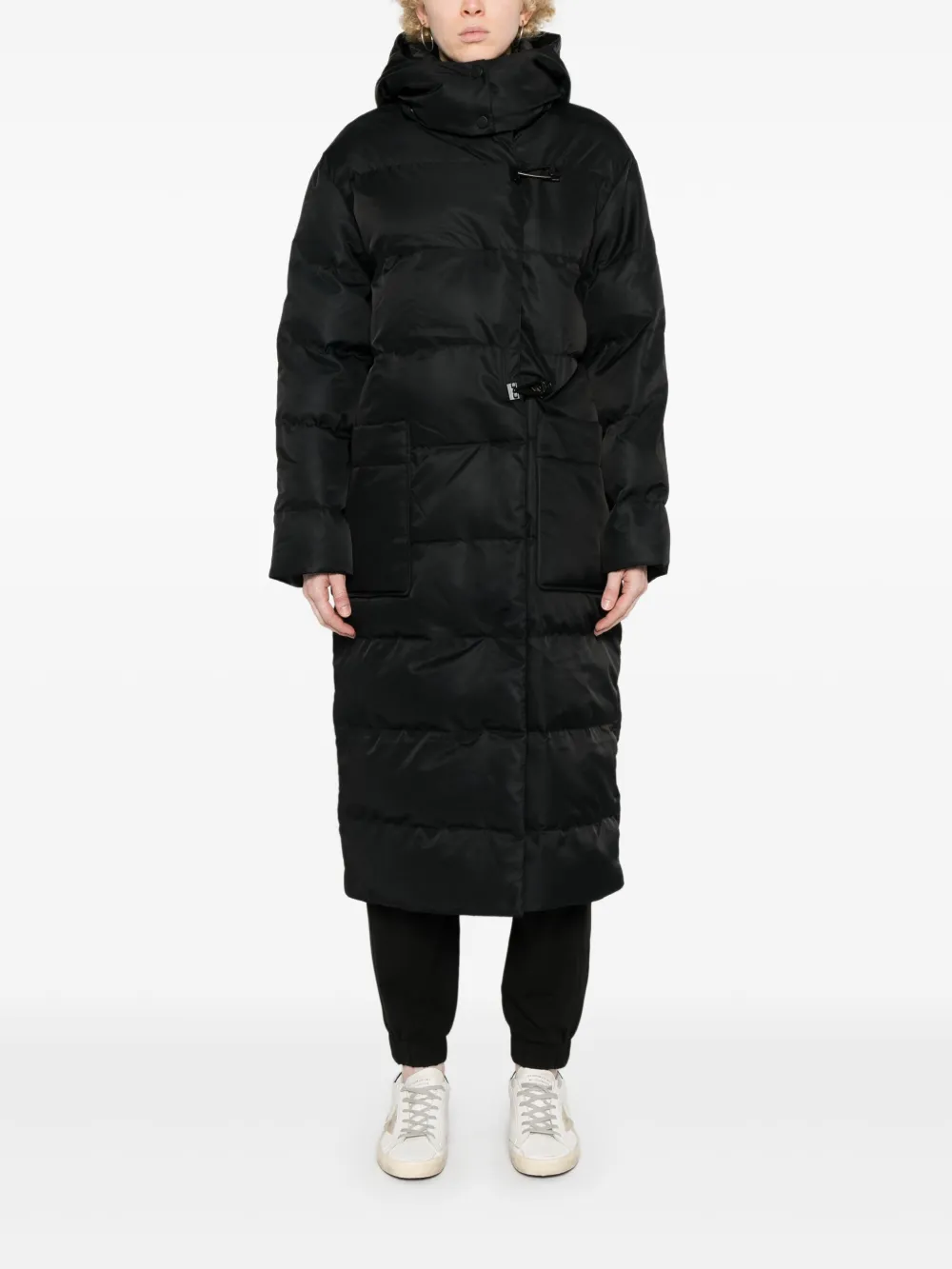 AllSaints Allana gewatteerde jas - Zwart