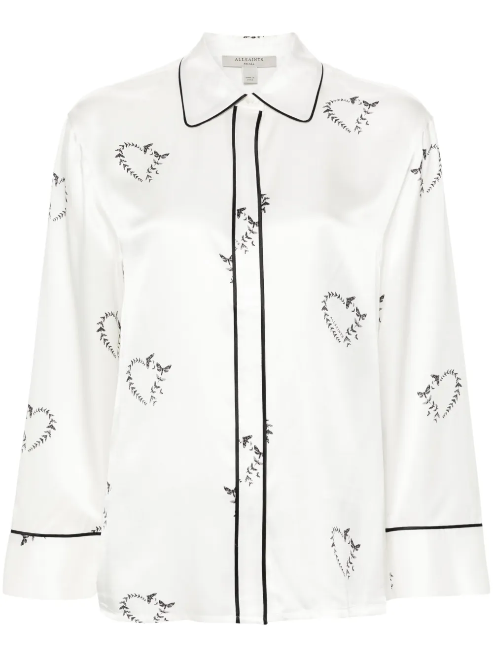 ALLSAINTS SOFI SATIN PYJAMA SHIRT