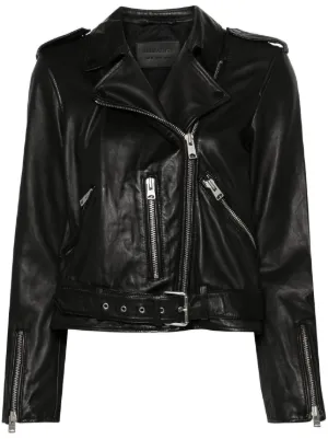 ALL SAINTS オールセインツ ライダースジャケット UK2 ブラック 牛革 