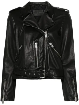 AllSaints Balfern Leather Biker Jacket Black FARFETCH AO