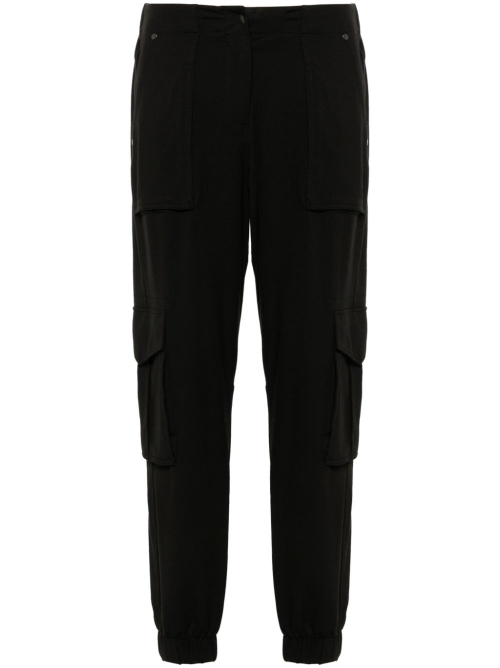 Shop Allsaints Frieda Tapered Cargo Trousers In Black