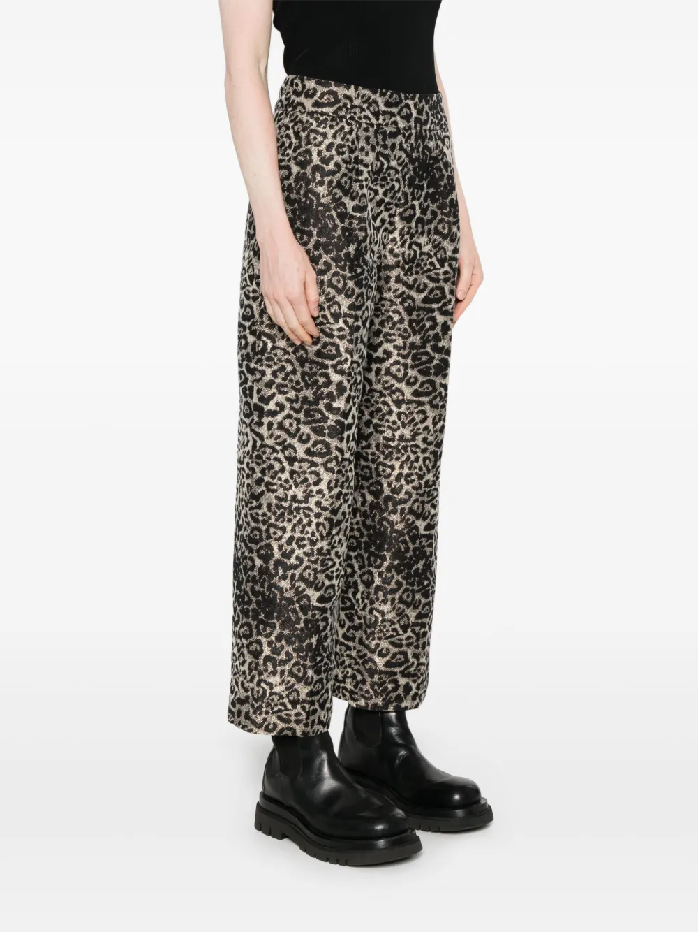 Allsaints Jemi Straight-leg Trousers In Brown
