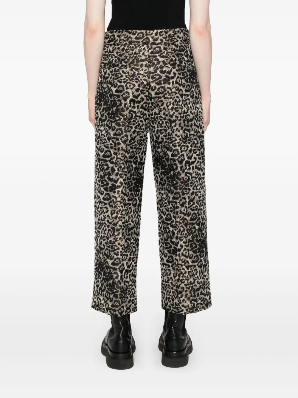 Allsaints Jemi Straight-leg Trousers In Brown