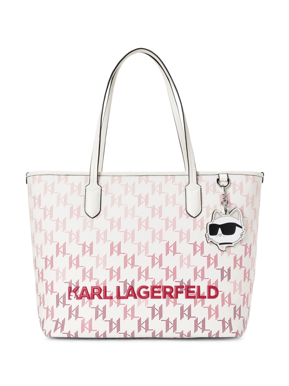 KARL LAGERFELD K/IKONIK 2.0 MONOGRAM TOTE BAG 