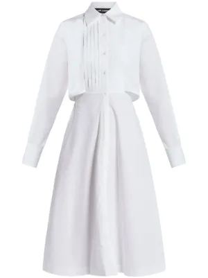 【美品】 KARL LAGERFELD 4 M ドレスワンピース KARL LAGERFELD PRINTED VISCOSE GGT DRESS | ひざ丈ワンピース