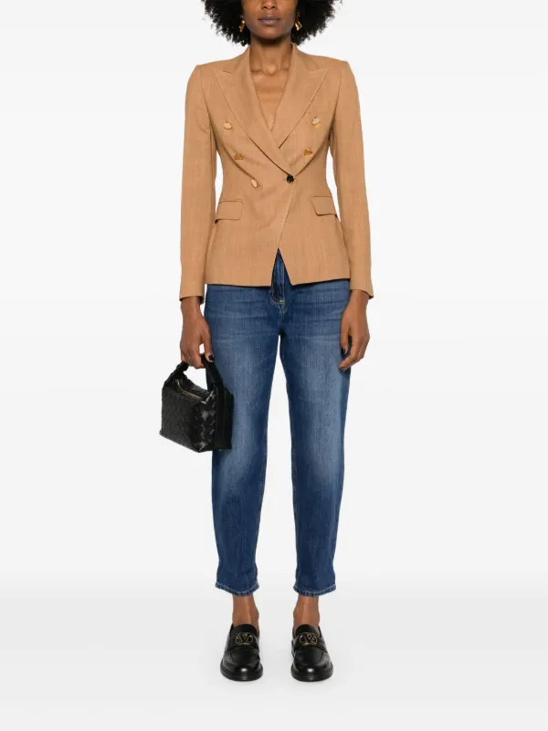 ジャケット TAGLIATORE ALICYA DOUBLE BREASTED BLAZER Tagliatore Alicya double-breasted Blazer | Brown | FARFETCH