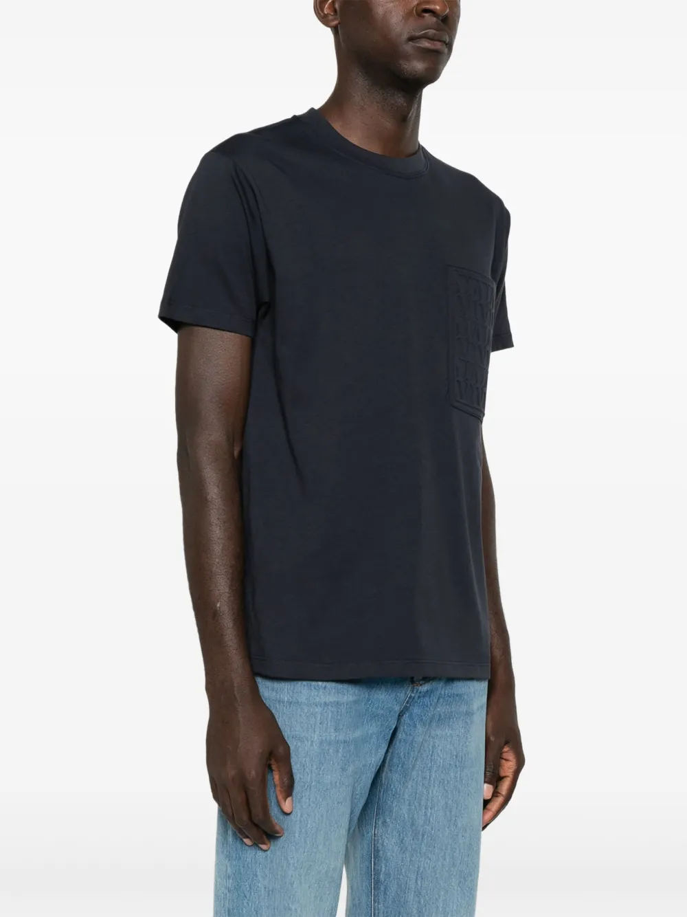 Valentino Garavani Katoenen T-shirt met ronde hals Blauw