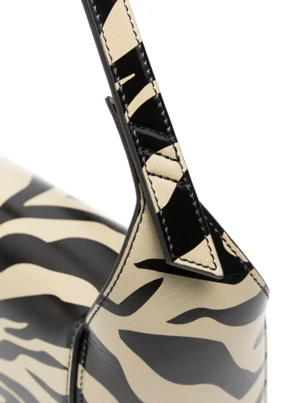 ショルダーバッグ・ポシェット The Attico Shoulder The Attico 7/7 zebra-print Shoulder Bag | Black | FARFETCH