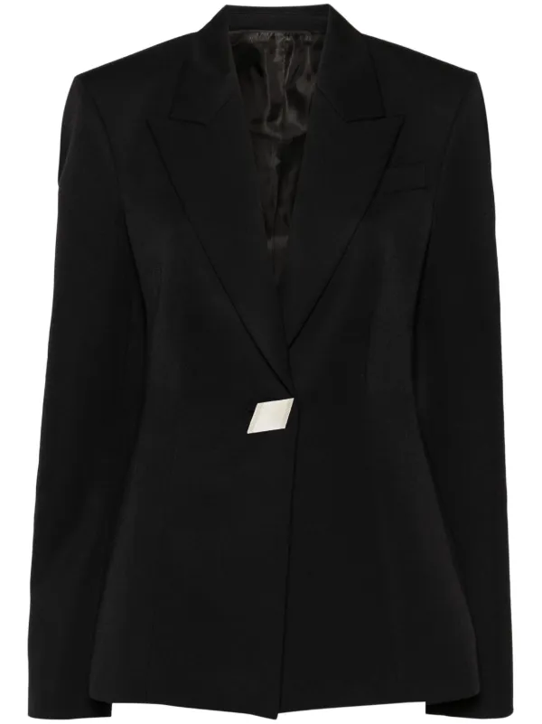 【関税込み】The Attico ブラック シングルジャケット The Attico シングルジャケット | ブラック | FARFETCH JP
