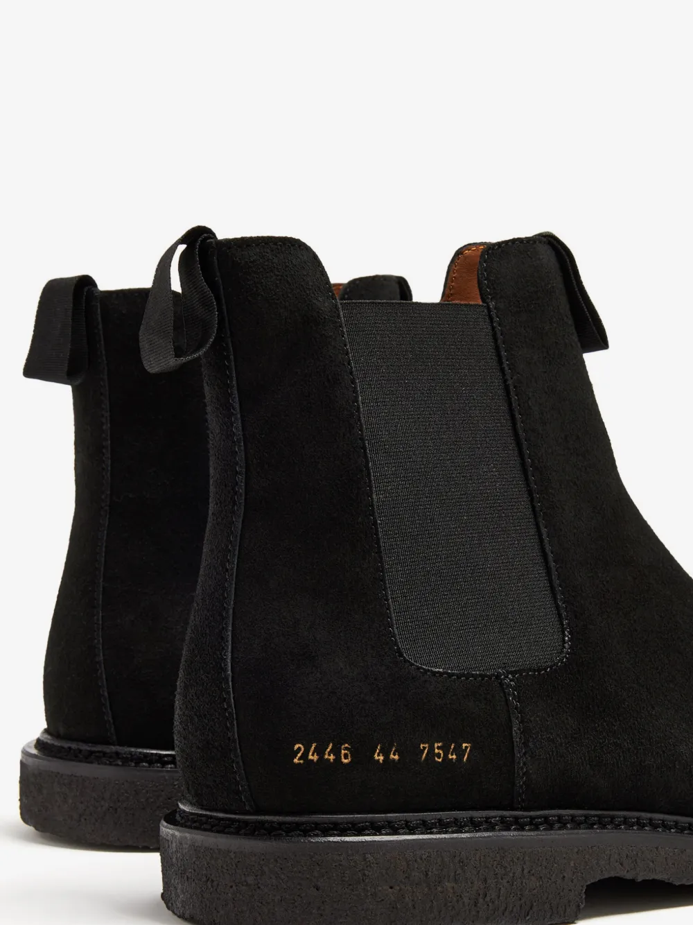 Common Projects Suede Chelsea Boots | Black | FARFETCH GE display picture 1