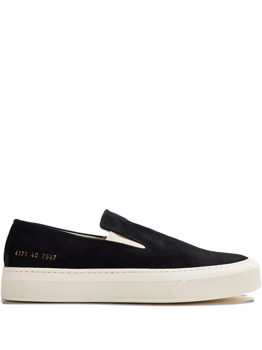 Common Projects slip-on suede sneakers Black