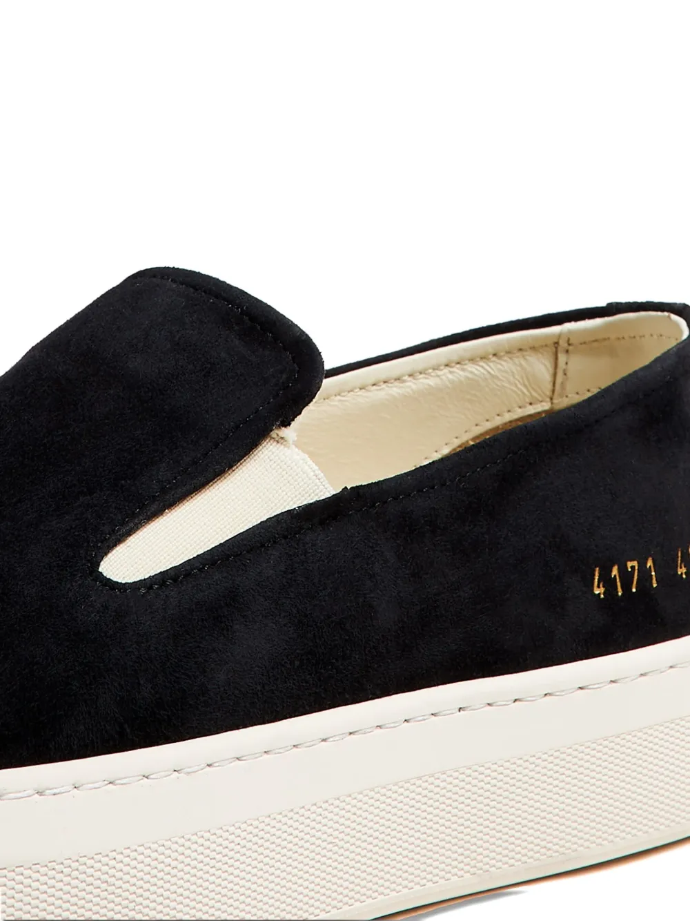 Common Projects slip-on suede sneakers Black