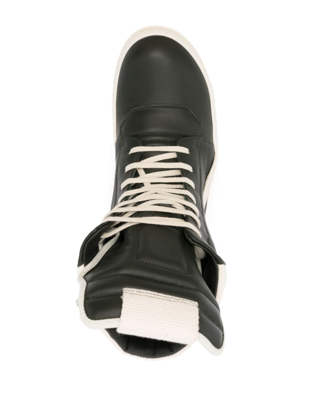 Rick Owens Porterville Geobasket tweekleurige sneakers Groen