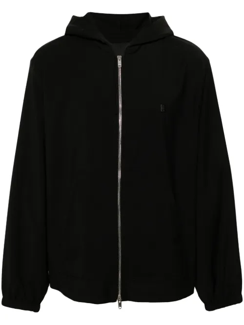 Hoodie zippé en laine à motif 4G - Givenchy - Modalova