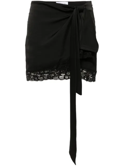Blumarine lace-trim mini skirt