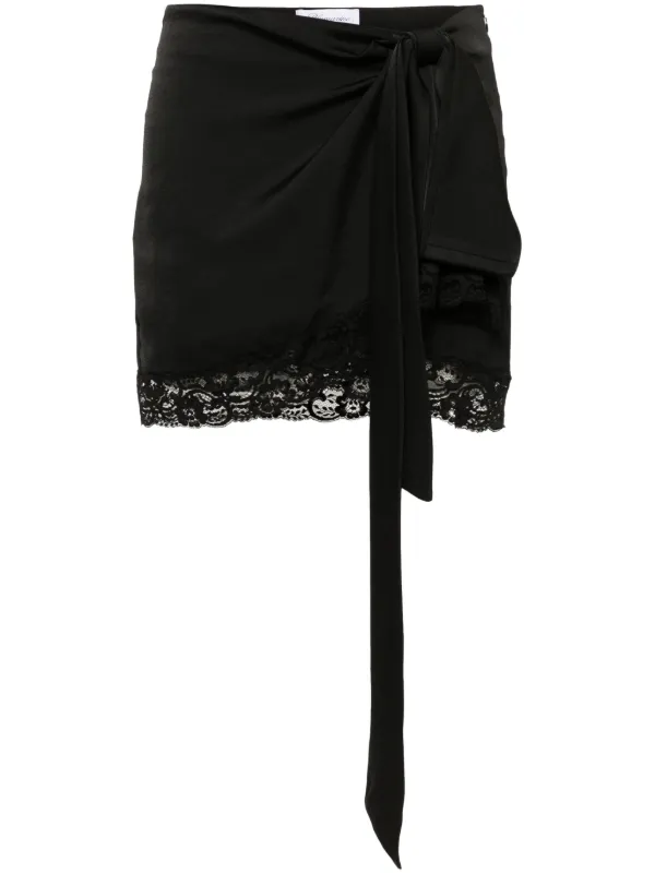 Blumarine レーストリム ミニスカート | ブラック | FARFETCH JP