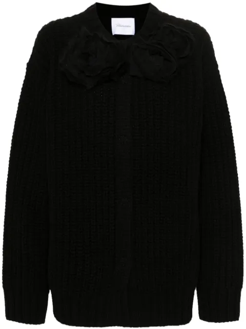 Blumarine floral-appliqué cardigan