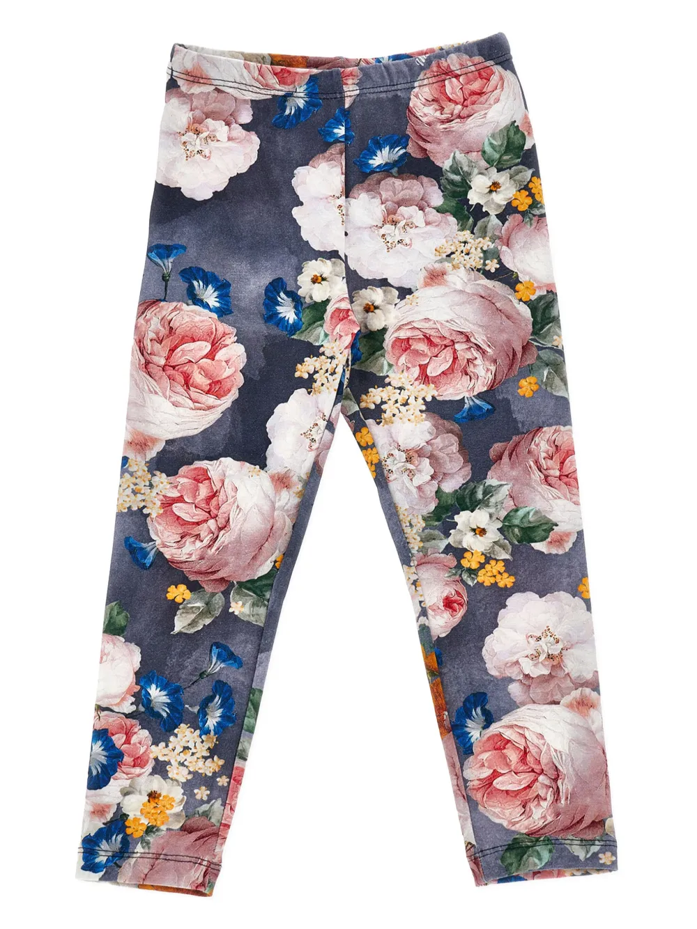 Monnalisa Katoenen broeken set met bloemenprint Wit