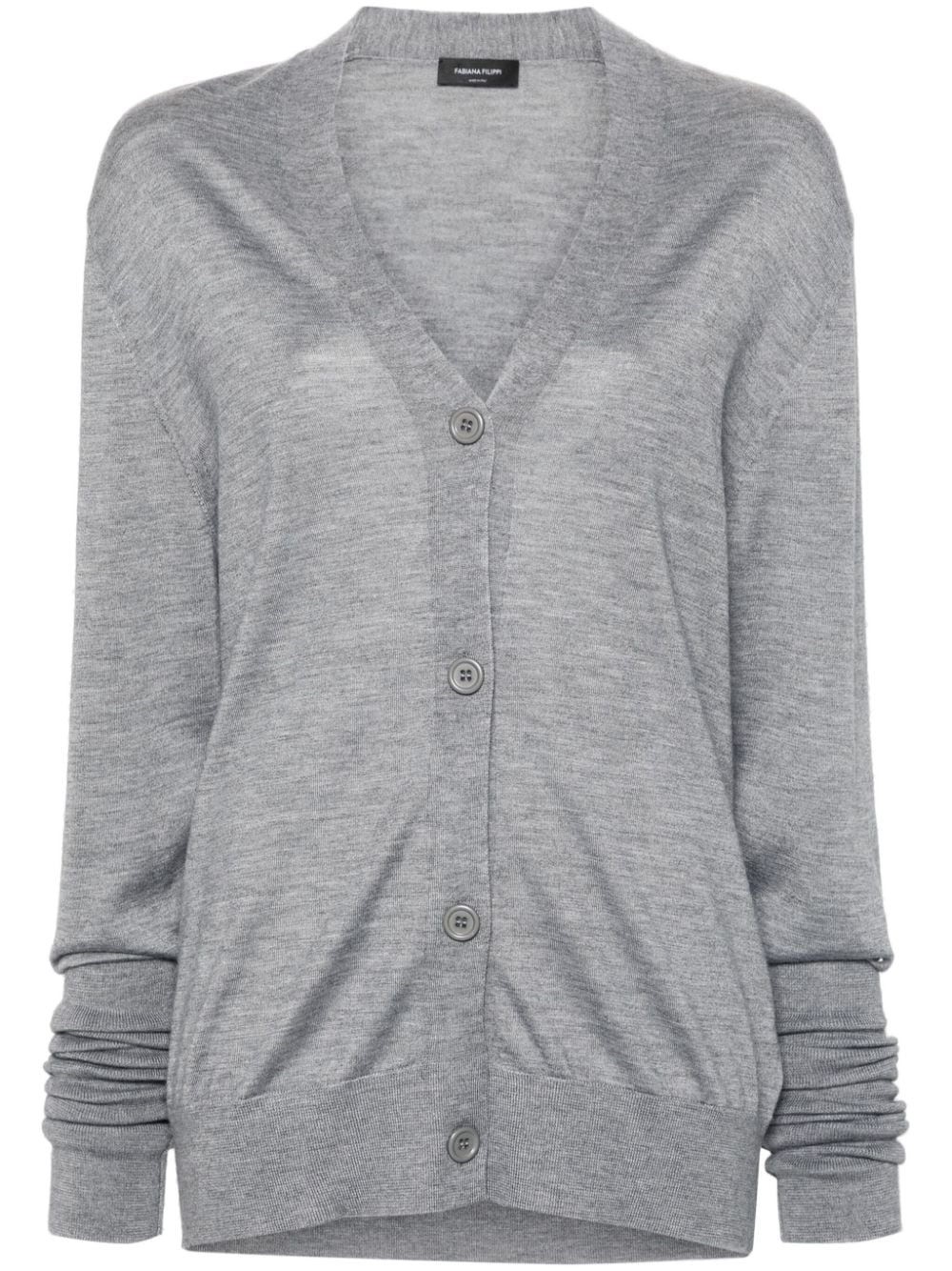 Fabiana Filippi Cardigan con bottoni - Grigio