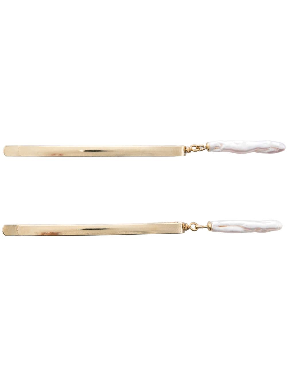 Shop Beatriz Palacios Baroque Hair Pins (set Of Two) In Gold