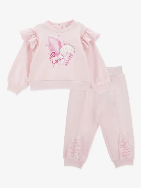 Monnalisa Jogginganzug mit Rüschendetail