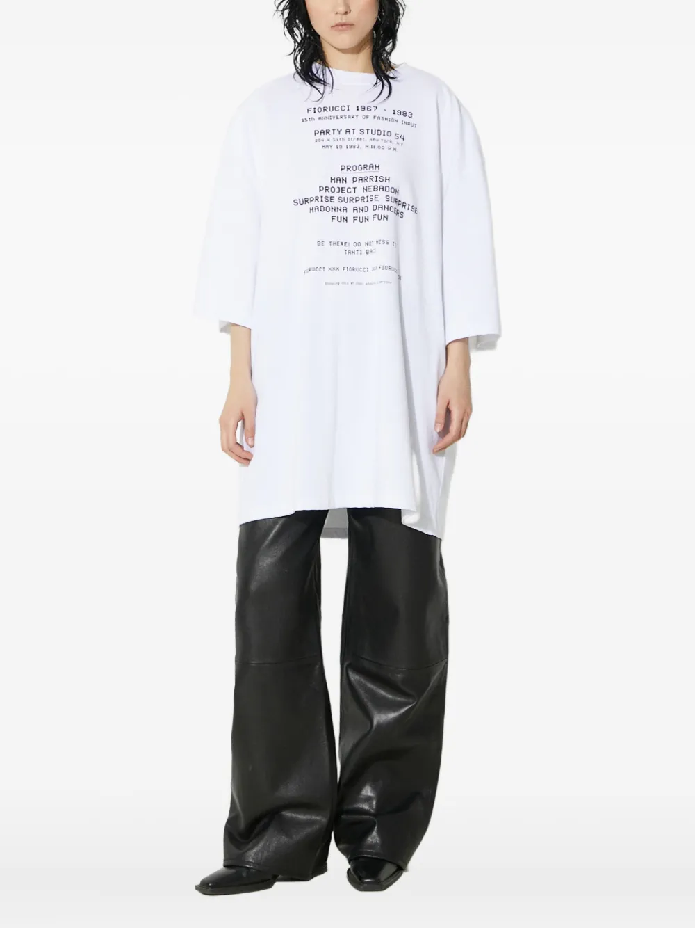 Fiorucci text-print T-shirt | White | Image 1