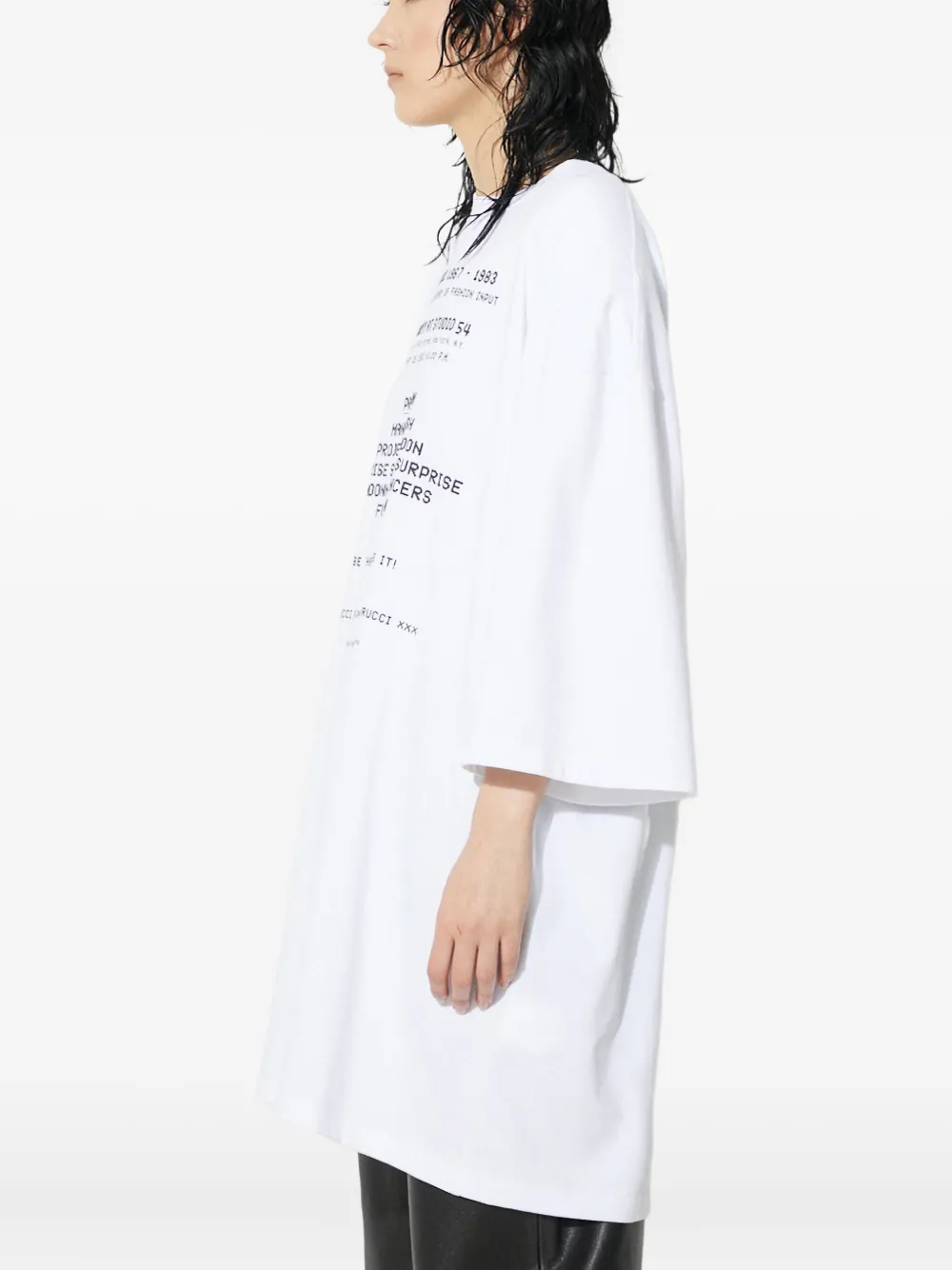 Fiorucci text-print T-shirt Wit