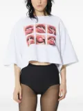 Fiorucci mouth-graphic T-shirt - White