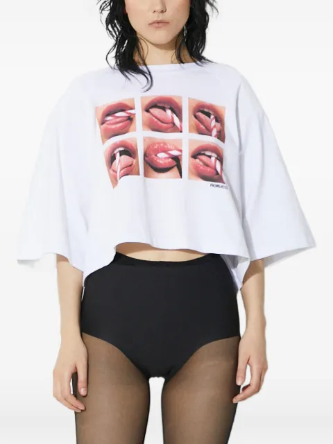 Fiorucci mouth-graphic T-shirt